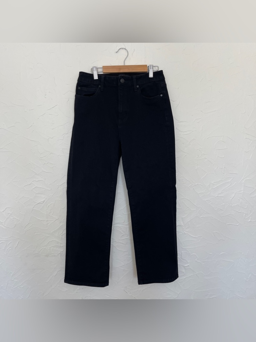 Quince Black High Waist Denim Jeans. Size 28